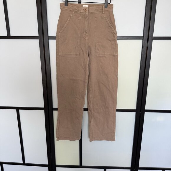 Aritzia Wilfred Free Modern Utility Straight Leg Pants Size 2 Minimalist Capsule - Picture 2 of 16